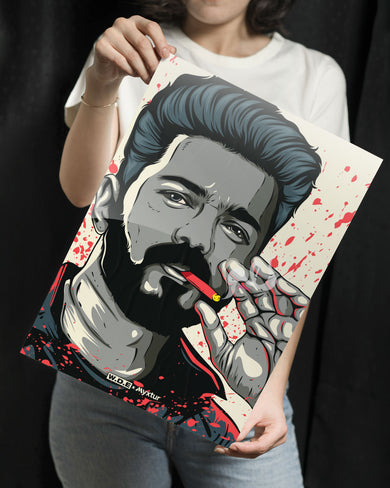 Vijay BadAss Leo [WDE] Metal Poster