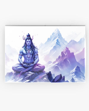 Serenity on Kailash Metal Poster