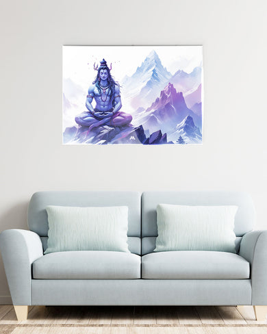 Serenity on Kailash Metal Poster