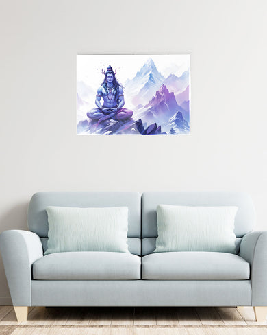 Serenity on Kailash Metal Poster