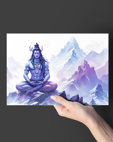 Serenity on Kailash Metal Poster