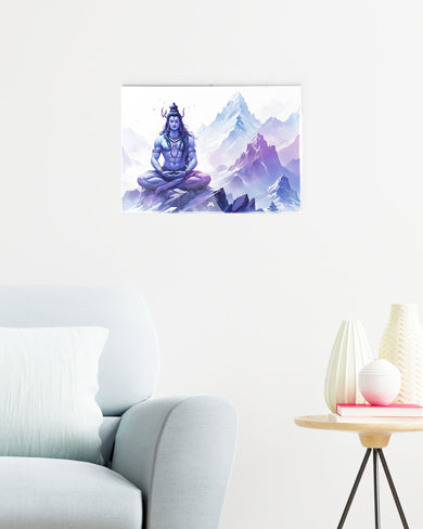 Serenity on Kailash Metal Poster