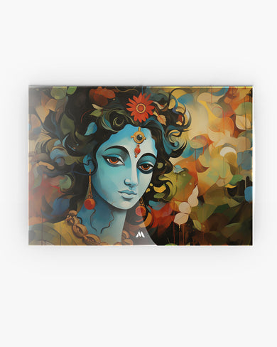 Shiva in Watercolours Metal Poster