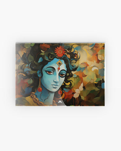 Shiva in Watercolours Metal Poster