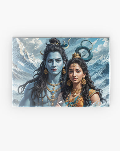 Shiva Parvati Blessings Metal Poster