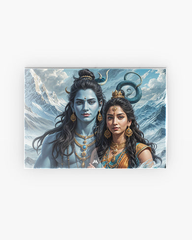 Shiva Parvati Blessings Metal Poster