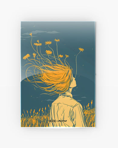 Golden Cascade [BREATHE] Metal Poster