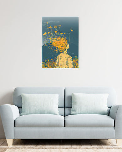 Golden Cascade [BREATHE] Metal Poster
