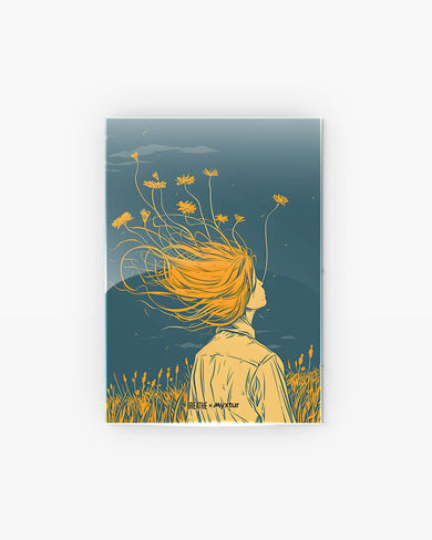 Golden Cascade [BREATHE] Metal Poster