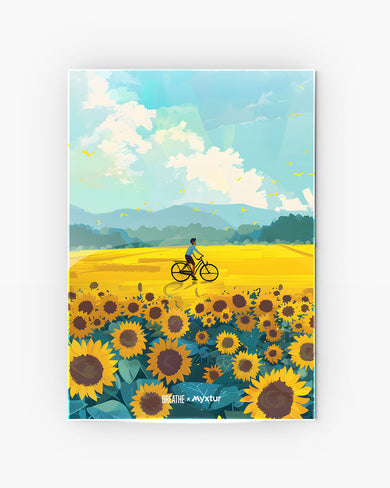 Sunflower Trails [BREATHE] Metal Poster