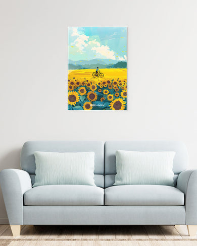 Sunflower Trails [BREATHE] Metal Poster