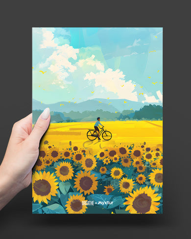 Sunflower Trails [BREATHE] Metal Poster