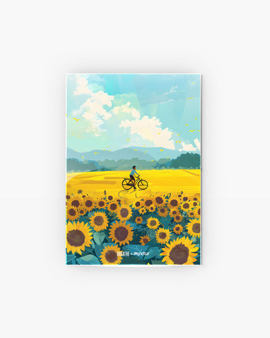 Sunflower Trails [BREATHE] Metal Poster