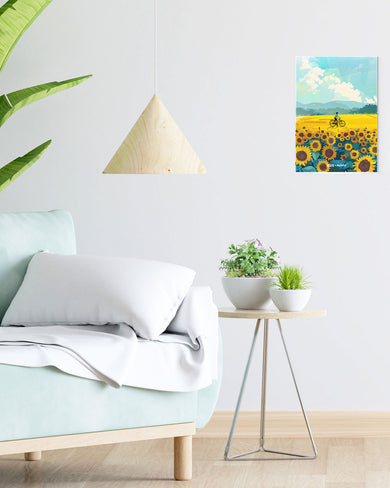 Sunflower Trails [BREATHE] Metal Poster