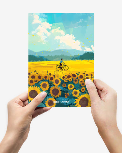 Sunflower Trails [BREATHE] Metal Poster