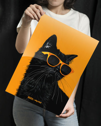 Feline Flair [BREATHE] Metal Poster