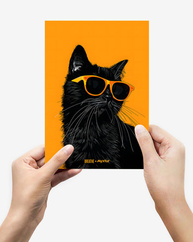 Feline Flair [BREATHE] Metal Poster