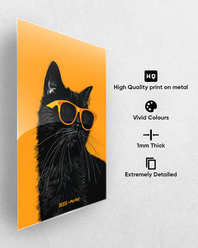 Feline Flair [BREATHE] Metal Poster