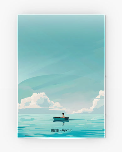 Ocean Calm [BREATHE] Metal Poster
