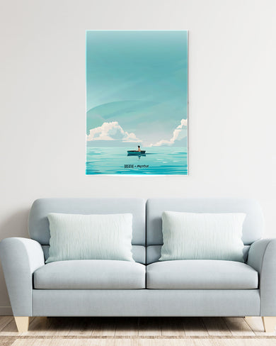 Ocean Calm [BREATHE] Metal Poster