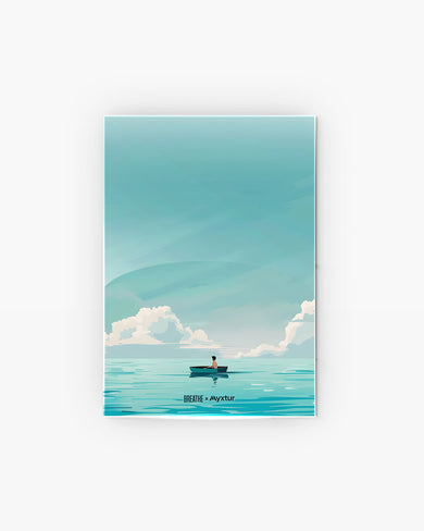 Ocean Calm [BREATHE] Metal Poster