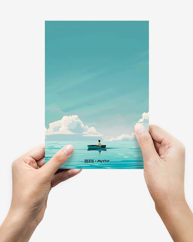 Ocean Calm [BREATHE] Metal Poster