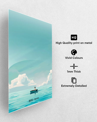Ocean Calm [BREATHE] Metal Poster