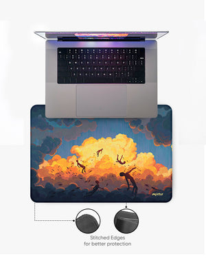 Drift In The Fireclouds Gaming Desk Mat XL 1