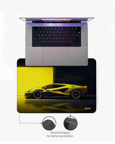Velocity Yellow Mouse Pad