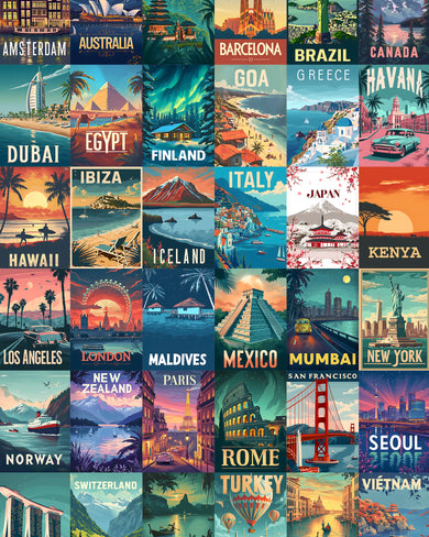 Global Escapes [BREATHE] Poster-Collage