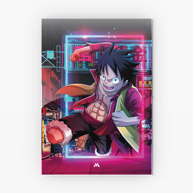 95417_One-Piece-Luffy-Bursting-Through Metal Poster
