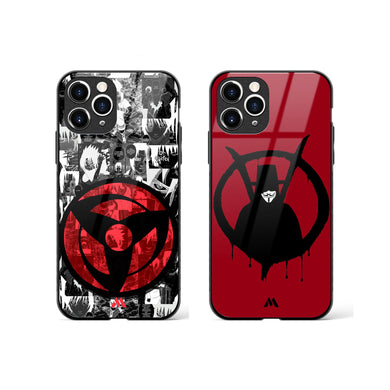 Vendetta for Sharingan Glass Case Phone Cover Combo-(Apple)