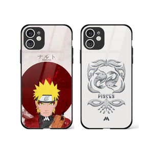 Naruto for the Piscean Glass Case Phone Cover Combo-(Apple)