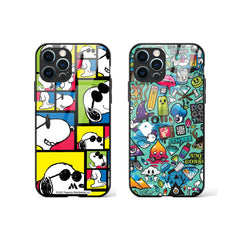 Background for Snoopy Glass Case Phone Cover Combo (Apple)