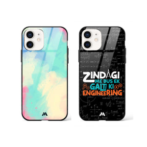 Cloudburst for the Engineer Glass Case Phone Cover Combo-(Apple)