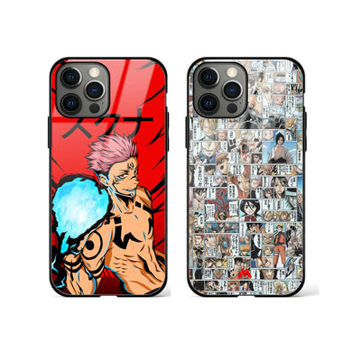 Sukuna Overloaded Manga Glass Case Phone Cover Combo-(Apple)