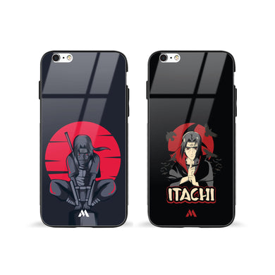 Itachi Machismo Glass Case Phone Cover Combo-(Apple)