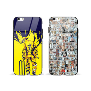 Manga Overload for Dhoni Glass Case Phone Cover Combo-(Apple)