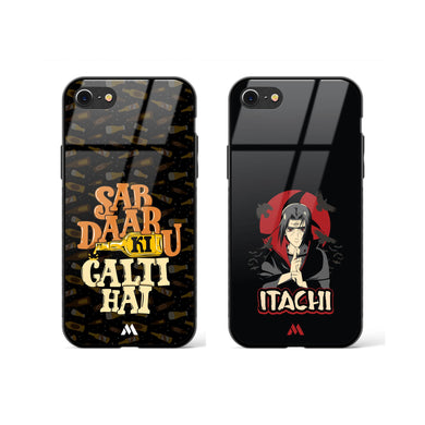 Naruto and his Daaru Glass Case Phone Cover Combo-(Apple)