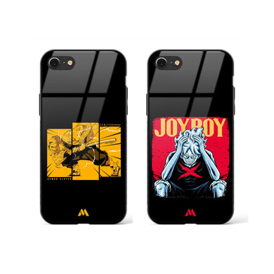 Joyboy and Zenitsu Glass Case Phone Cover Combo-(Apple)