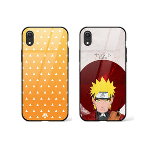 Naruto and Zenitsu Glass Case Phone Cover Combo-(Apple)