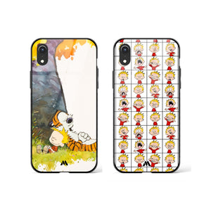 Calvin meets Calvin Glass Case Phone Cover Combo-(Apple)