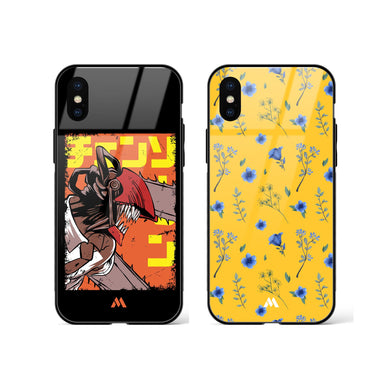 Flowers for Chainsaw Man Glass Case Phone Cover Combo-(Apple)