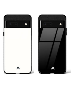 The All Black White Vanilla Glass Case Phone Cover Combo (Google)