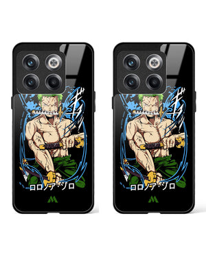 Zoro from One Piece Glass Case Phone Cover Combo-(OnePlus)