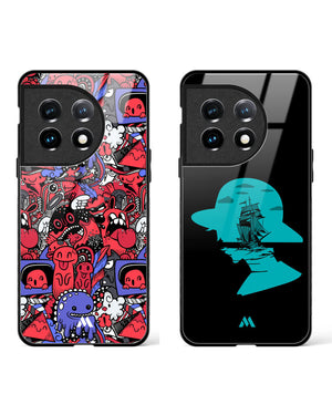 Sunny Monster Adventure Glass Case Phone Cover Combo-(OnePlus)