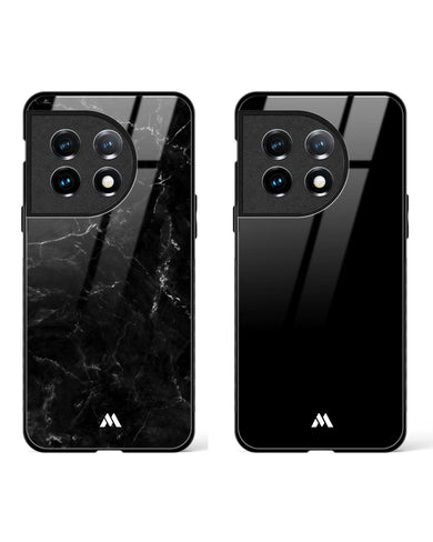 The All-Marble Noir Glass Case Phone Cover Combo-(OnePlus)