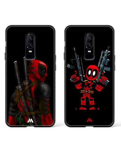 Guns & Deadpool Merc Glass Case Phone Cover Combo-(OnePlus)