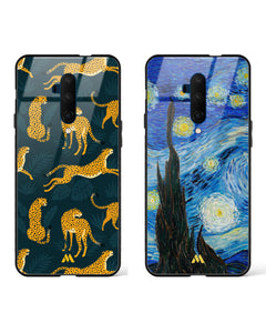 Gold Zodiac Vanilla Glass Case Phone Cover Combo (OnePlus)
