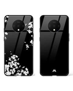 All Black Dahlias Glass Case Phone Cover Combo (OnePlus)